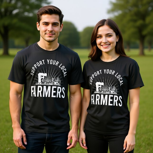 T-SHIRT SOUTENEZ VOS AGRICULTEURS LOCAUX (Créateur téléchargé)