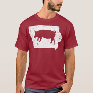 T-shirt Soutenez vos éleveurs de porcs Iowa locaux IA Pig 
