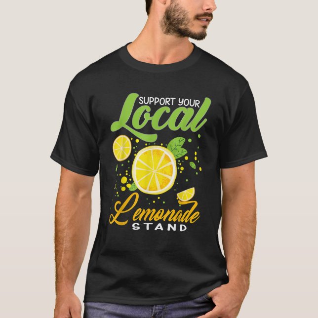 T-shirt Soutenez vos enfants d'été de l'équipage local de  (Devant)
