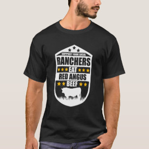 T-shirt Soutenez Vos Ranchers Locaux Mangez Le Boeuf Fermi