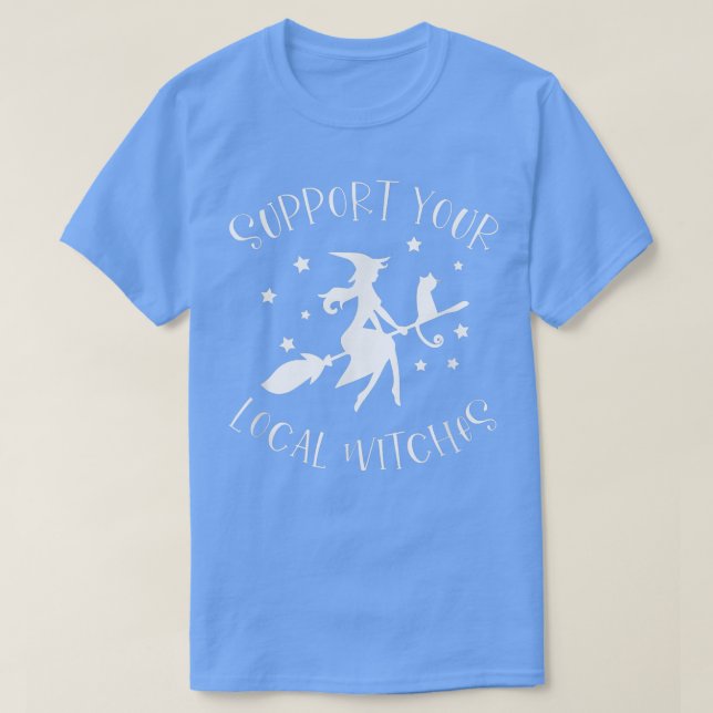 T-shirt Soutenez Vos Sorcières Locales Drôle Costume Hallo (Design devant)