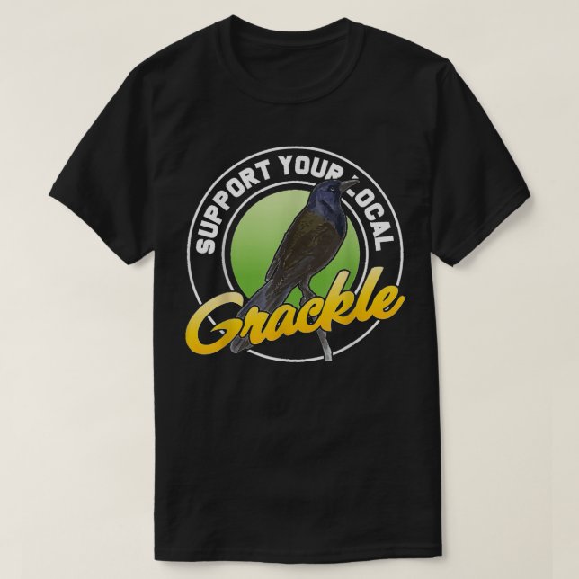 T-shirt Soutenez Votre Amoureux D'Oiseaux De Casse Locale (Design devant)