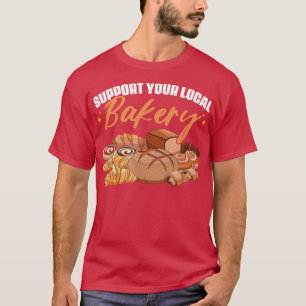 T-shirt Soutenez Votre Boulangerie Locale Boulangerie Boul