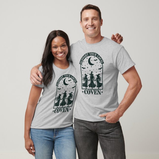 T-shirt Soutenez votre four local Funny Witch Halloween (Unisexe)