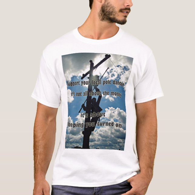 T-shirt Soutenez votre Lineman (Devant)