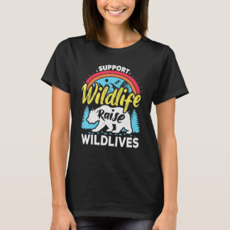 T-shirt Soutenir la faune élever les garçons enfants sauva