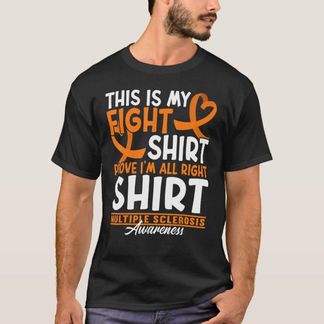 T-shirt Soutenir La Lutte De L'Escadron I Ed Sclérose En P (Devant)