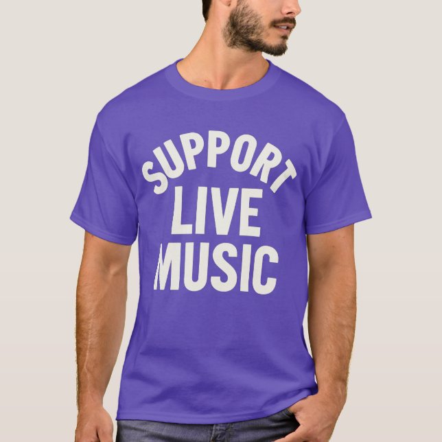 T-SHIRT SOUTENIR LA MUSIQUE EN DIRECT (Devant)