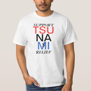 T-SHIRT SOUTENIR L'ALLÉGEMENT DU TSUNAMI