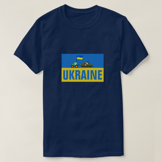 T-SHIRT SOUTENIR LE TRACTEUR UKRAINIEN VERS LE RÉSERVOIR R (Design devant)