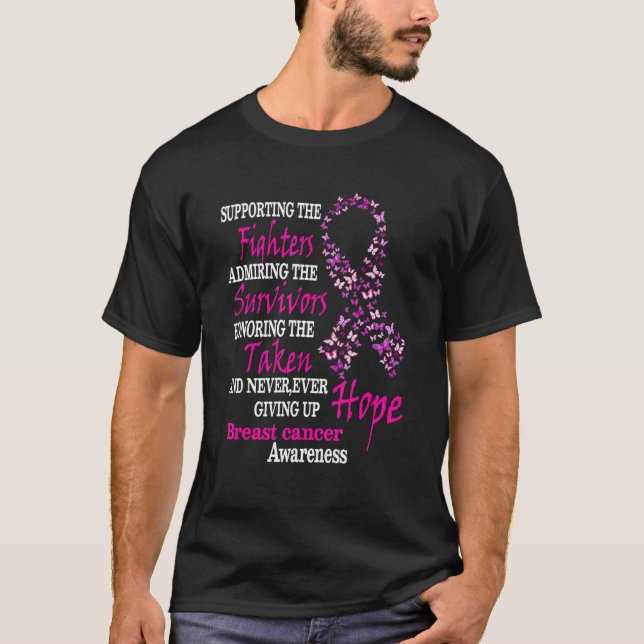 T-shirt Soutenir Les Combattants Admirer Les Survivants (Devant)
