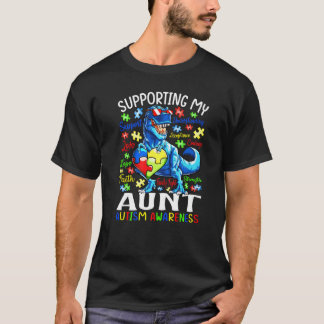 T-shirt Soutenir ma tante Sensibilisation sur l'autisme Di