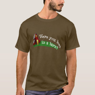 T-shirt Soutenu dans une chemise de citation de grange