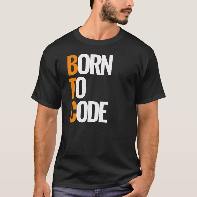 T-shirt Soutenu pour coder - le codeur de programmeur de (Devant)