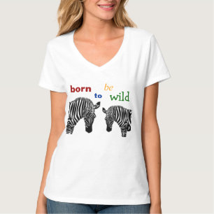 T-shirt Soutenu pour être zèbre sauvage