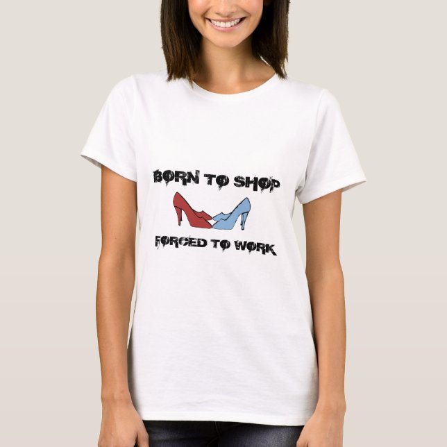 T-shirt Soutenu pour faire des emplettes chemise (Devant)