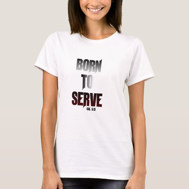 T-shirt soutenu pour servir (Devant)