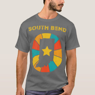 T-shirt South Bend Indiana Vintage Souvenir déshabillé 1