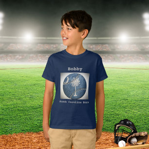 T-shirt South Carolina SC Born Sports Baseball Enfants