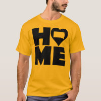T-Shirt South Dakota Home Heart State Tees