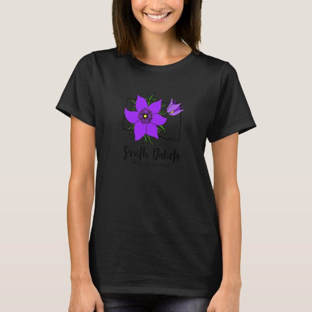 T-shirt South Dakota Pasque Flower   (Devant)