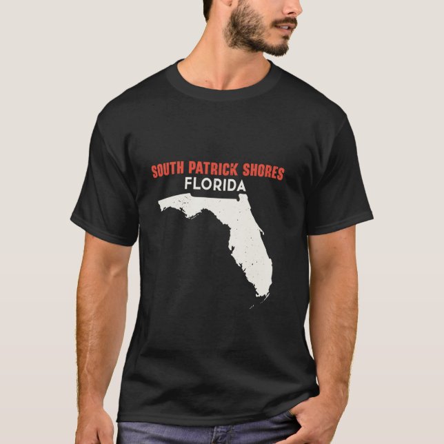 T-shirt South Patrick Shores Floride USA State America Tra (Devant)