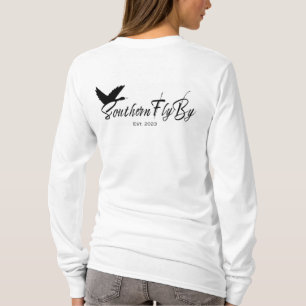 T-shirt Southern FlyBy Wood Duck & Cattails - BLANC SEULEM