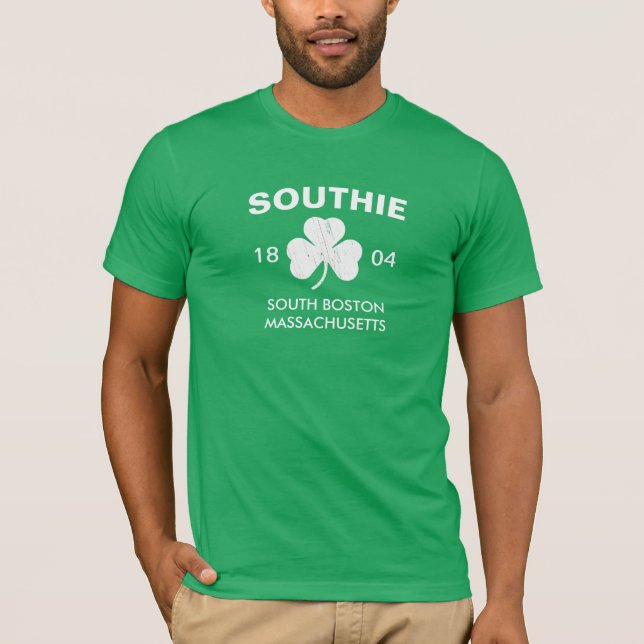 T-shirt Southie Boston le Massachusetts 1804 avec le (Devant)