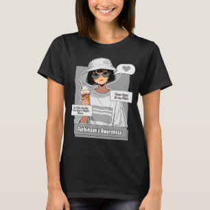 T-shirt Soutien à la famille de Parkinson jeune et élégant