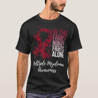 T-shirt Soutien à la famille Sensibilisation au myélome mu