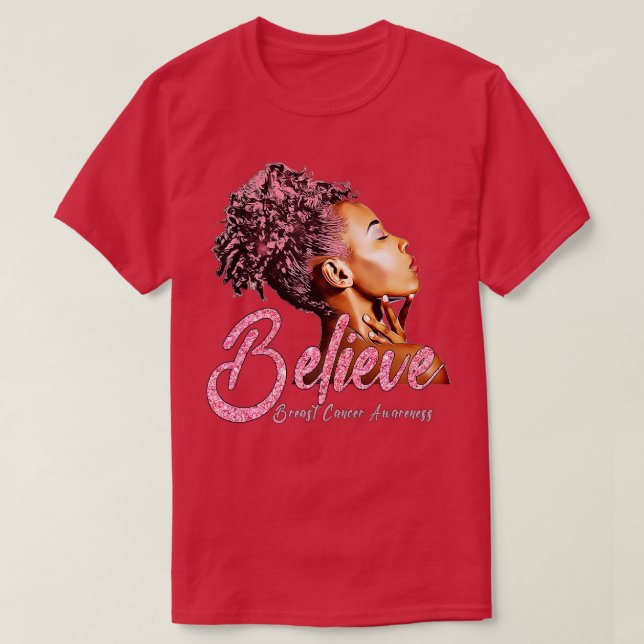 T-shirt Soutien à la sensibilisation des guerriers du canc (Design devant)