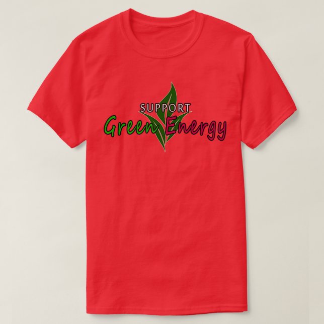 T-shirt Soutien à l'énergie verte (Design devant)