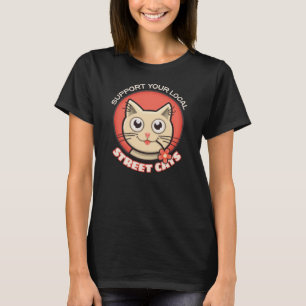 T-shirt Soutien à vos chats de rue locaux