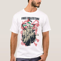 T-shirt soutien arabe au drapeau de la Palestine l