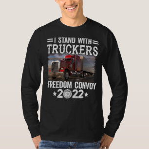 T-shirt Soutien aux Camionneurs Je Suis avec les Camionneu