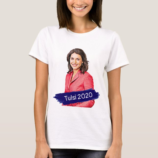 T-shirt Soutien aux élections de Tulsi 2020 (Devant)