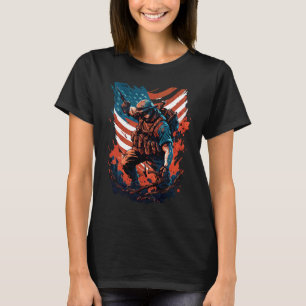 T-shirt Soutien aux troupes américaines Soldat américain