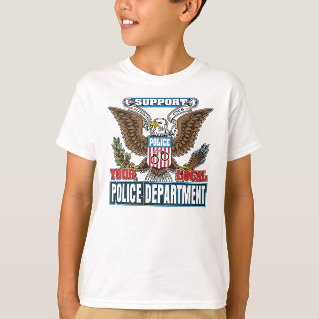 T-shirt Soutien de la police locale (Devant)