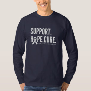 T-shirt soutien de la sensibilisation au cancer espérance 