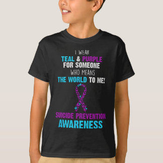 T-shirt Soutien De La Sensibilisation Prévention Du Suicid