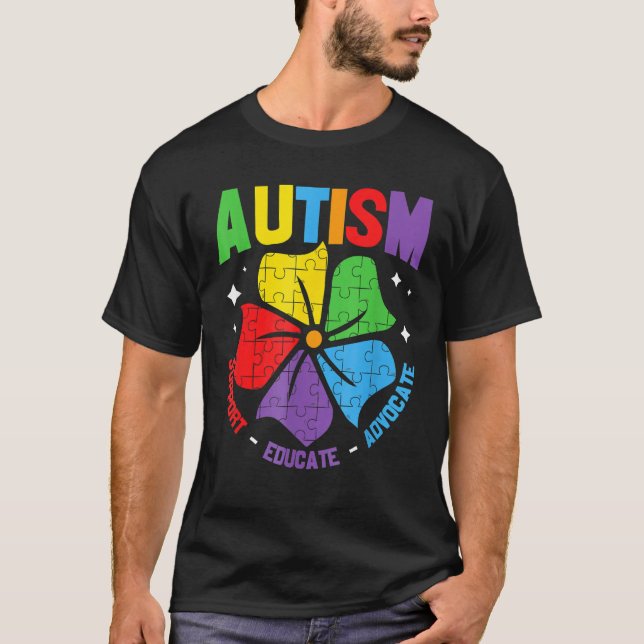 T-shirt Soutien de la sensibilisation sur l'autisme Autism (Devant)