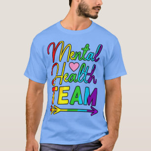 T-shirt Soutien de l'équipe de la santé mentale Graphique 