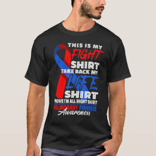 T-shirt Soutien de l'équipe de lutte I Maladie pulmonaire 