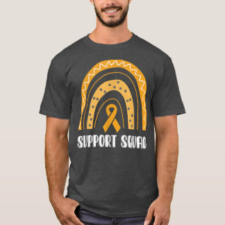 T-shirt Soutien de l'équipe Orange arc-en-ciel de sensibil