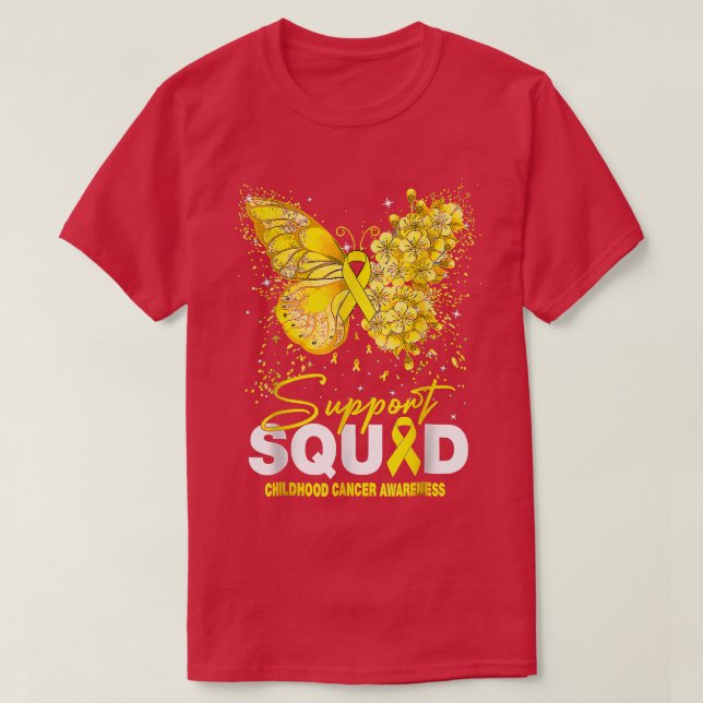 T-shirt Soutien de sensibilisation au cancer chez les enfa (Design devant)