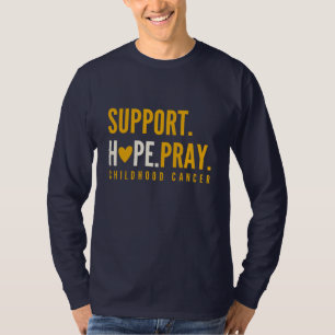 T-shirt soutien du cancer de l'enfance espoir Long Sleeve