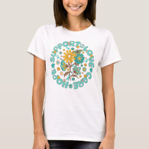 T-shirt soutien du cancer ovarien espérance amour soins