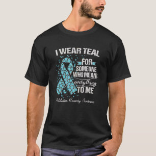 T-shirt Soutien du guerrier de sensibilisation au rétabli
