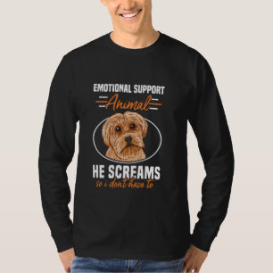 T-shirt Soutien émotionnel Animal Yorkshire Terrier Chien 