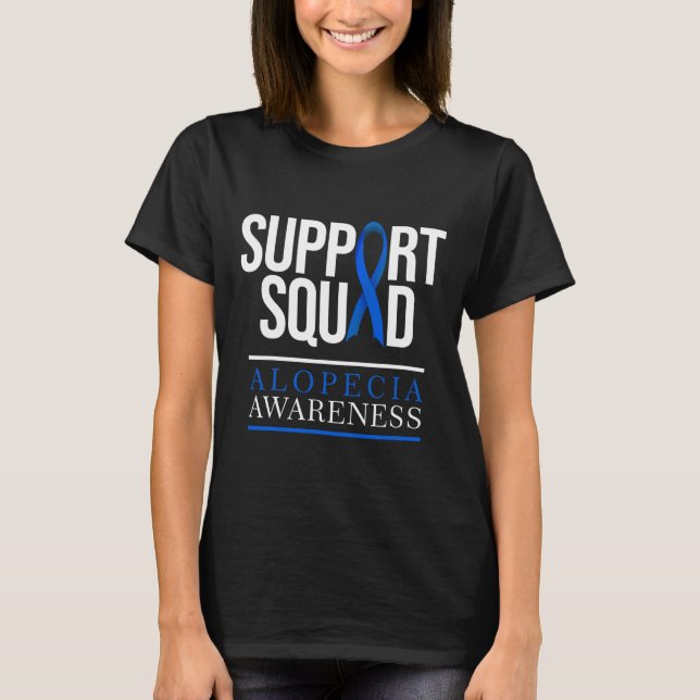T-shirt Soutien Équipe Alopécie Sensibilisation Perte de c (Devant)